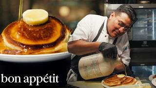 A Day Making the Most Popular Pancakes in NYC  On The Line  Bon Appétit [upl. by Godrich]