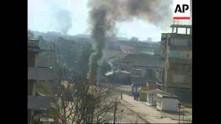 ALBANIA VLORA PROTESTORS CLASH WITH RIOT POLICE UPDATE [upl. by Myers]