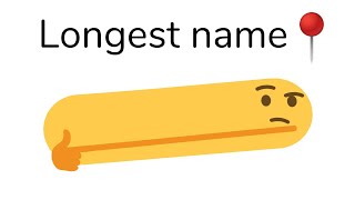 Longest name gets pinned [upl. by Ilesara]