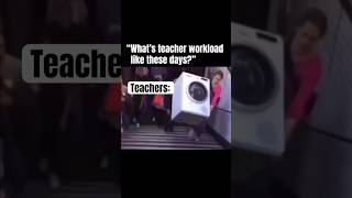 Teacher Workload 🫠 workmemes workhumor teacherlife teacherhumor schoolwork work teacher [upl. by Tillford]