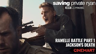 SAVING PRIVATE RYAN 1998  Ramelle Battle Part 13  Jackson The Sniper Death 4k UHD [upl. by Ataliah]