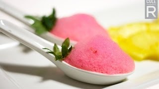 Molecular Gastronomy  Strawberry Foam Recipe [upl. by Kailey]