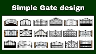 Simple Sima GateIron gate designSteel gatewall gateBoundary gate ModelHouse Front door [upl. by Allemat]