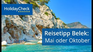 Reisetipp Urlaub im Mai oder Oktober Belek  HOLIDAYCHECK [upl. by Arabella718]