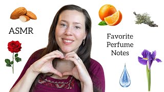 ASMR  Favorite Perfume Notes  Glass Tapping amp Whispering [upl. by Ennovi]