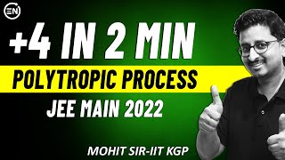 Polytropic Process in 2 min  Most asked Question in Thermodynamics  JEE Main 2025  Mohit Sir [upl. by Grata]