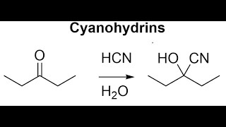 Cyanohydrin Formation Mechanism [upl. by Wadlinger]