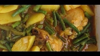 quotLos Frijoles Largos con Patatas Recetaquot quotRecetas Vegetarianas de Surinamequot [upl. by Hike]