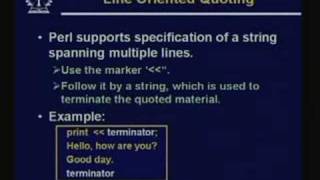 Lecture  21 PERL  Part I [upl. by Nnaihs]