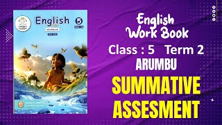 Ennum Ezhuthum  English Work Book  Class 5  Term 2  Answers  Summative Assessment  Arumbu [upl. by Notlok]