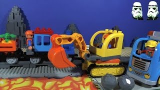 LEGO Truck and Tracked Excavator [upl. by Nerti]