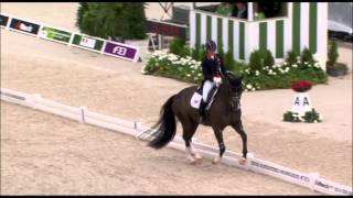 JEM 2014  Charlotte Dujardin au concours de dressage [upl. by Idnem]