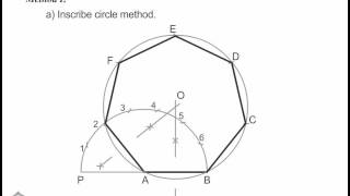 Engineering Graphics  How to Draw a Regular polygon [upl. by Aivin]