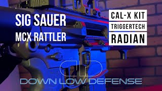 SIG SAUER MCX Rattler Pt 1 Custom upgrades Radian Weapon Systems TriggerTech Flatline FiberCo [upl. by Aihsened406]