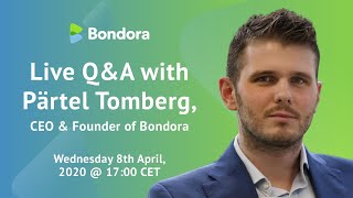 Live QampA with Pärtel Tomberg CEO of Bondora [upl. by Efi]