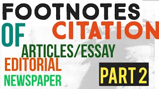 Footnotes  footnoting citation ILI footnoting part 2 [upl. by Dori]