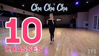 10 Chasses of International Cha Cha  Latin Dance Tutorial [upl. by Nerac]