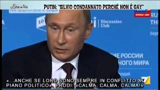 Putin «Silvio perseguitato perché non è gay» [upl. by Angrist643]