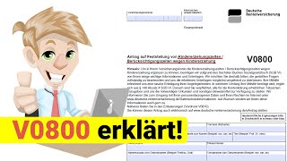 Kindererziehungszeiten beantragen  Wie Antrag V0800 und V0805 ausfüllen [upl. by Anigue]