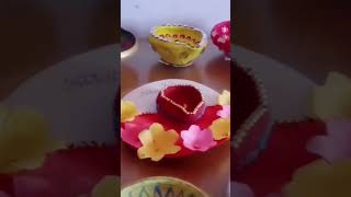 Beautiful diya decoration for Diwali 🎇🪔 [upl. by Rednal329]