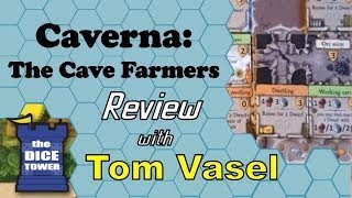 Caverna the Cave Farmers Review  with Tom Vasel [upl. by Rafe]