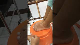 pedicure treatment short video somya beauty parlour  gohana [upl. by Auehsoj]