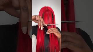 Red wig cut 🔥wigs red haircut hdlace hairtok hairstyle shortvideo hairtutorial blondehair [upl. by Engelbert]