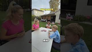 Uno Cheater 😂😂😂 tedrush family funny UNO [upl. by Onaireves951]