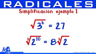 Simplificación de radicales  Parte 1 principiantes [upl. by Mena]