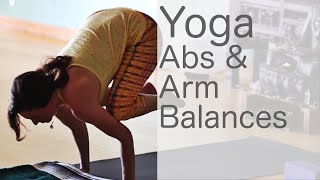 45 Minute Hatha Yoga Class Abs and Arm Balances [upl. by Llireva398]