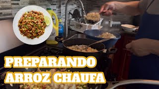 Preparando arroz chaufa 🍚 [upl. by Hembree357]