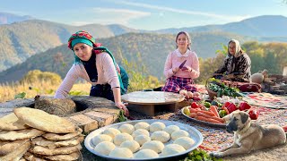 Village Life in Northern Iran  Baking Tandoori Bread amp Making Omelette for Dinner [upl. by Yasnil695]