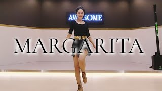 Demo Margarita Line Dance 마가리타 라인댄스Bagic Beginner입문용1W amp 4W 버전 [upl. by Reffinej]