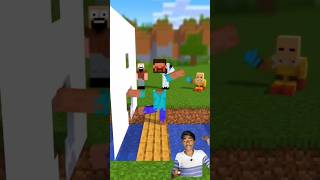 HELP Herobrine Hole In The Wall in Minecraft minecraft viral shorts [upl. by Kola726]