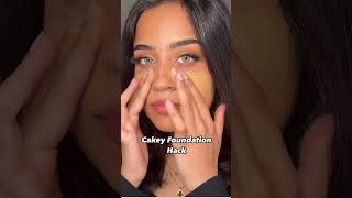 Cakey foundation hackmakeuptips youtubeshorts makeupartist pls like subscribe [upl. by Osicnarf]