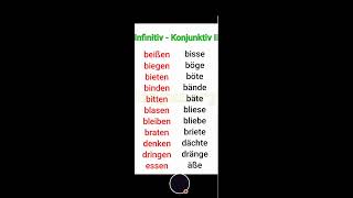 Deutsch lernen Infinitiv und Konjunktiv II deutschlernen german allemand almanca alemán [upl. by Conners]