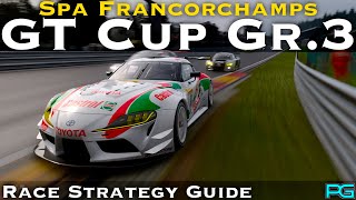 Gran Turismo 7  GT Cup Gr3  Circuit de Spa Francorchamps Race Strategy Guide  UPDATE 152 [upl. by Reffinnej549]