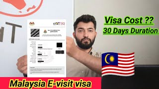 How I Applied my Malaysia Evisit visa  Requirements Visa process  Visa Fee [upl. by Fleming969]