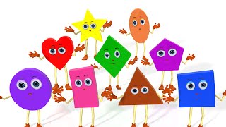 Learn Shapes Song  Colors Vehicles Fruits Vegetables and Shapes Songs amp Rhymes for Children [upl. by Tahmosh]