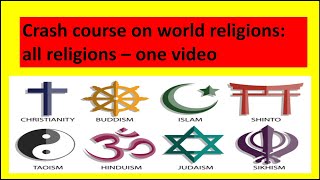 ALL RELIGIONS ONE VIDEO CRASH COURSE ON RELIGION  विश्व के सभी धर्मो को जानो  WORLD RELIGIONS 🌍 [upl. by Vastha203]