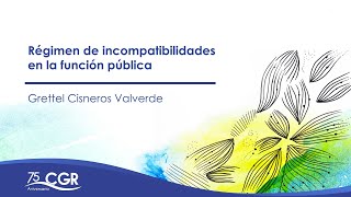 Régimen de incompatibilidades en la función pública [upl. by Savanna]