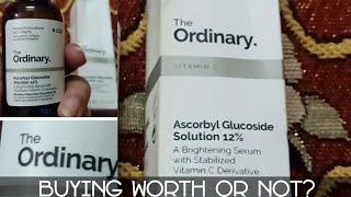 The Ordinary ascorbyl glucoside solution 12 How to useoily or dry skin [upl. by Nerej]