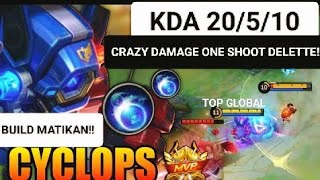 mlbb Gameplay Proplayer Cyclops 2024 Brutal Damage Auto Gendong🔥 mlbb mobilelegends gameplay [upl. by Tnahsarp237]