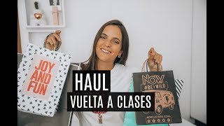 Haul para la vuelta a clases  SORTEO [upl. by Culosio]