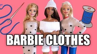 How to make clothes for Barbie Sewing Part 2 [upl. by Anitserp]