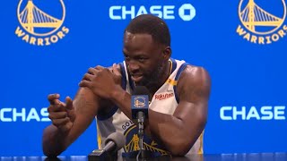 Draymond Green gets heated at reporter saying people are worried about him 😳 [upl. by Holleran179]