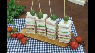 Multicolor finger sandwiches a fun way to bring some color to the table [upl. by Megargee615]