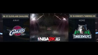 NBA 2K16 Historic 0607 Cavs and 0304 Timberwolves Roster Revealed [upl. by Enitsej798]