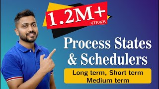 L15 Process States in Operating System SchedulersLong termShort termMedium term [upl. by Jaquiss]