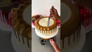 tutorial para decorar torta con dulce de leche y chocolate [upl. by Aicenev]